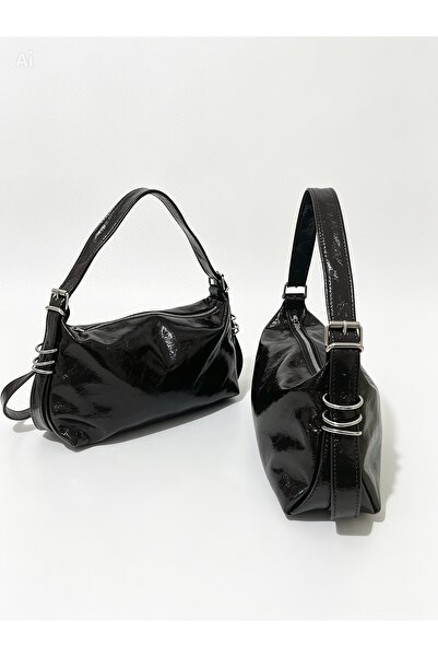 KIZIL GECE Women's Hand Shoulder Bag with Adjustable Belt