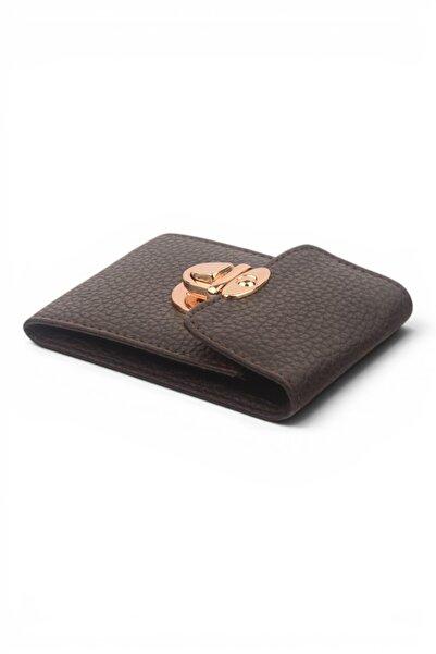 EYCH Women's Small Wallet - Minimalist Coin and Card Holder with Metal Lock