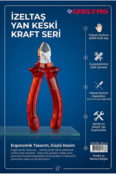 İzeltaş 140mm Kraft Yan Keski