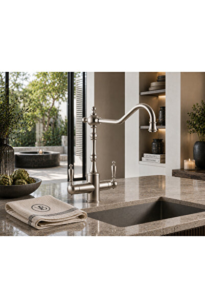 vb vitrinbanyo Purified Kitchen Sink Faucet Double Outlet Se Pipe Kitchen Fau...