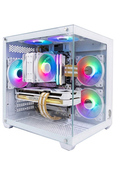 GAMELİNE HIPER V2 3x RGB Fanlı USB 3.0 Gaming Bilgisayar Kasası Beyaz