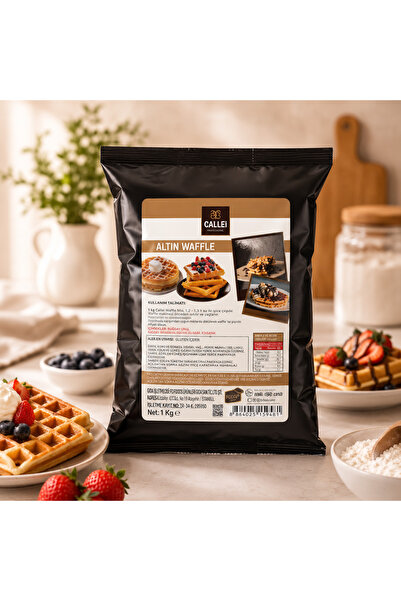 Callei Chocolate WAFFLE MİX/ WAFFLE UN KARIŞIMI 500 GR (500 GR ŞEFFAF POŞETTE...