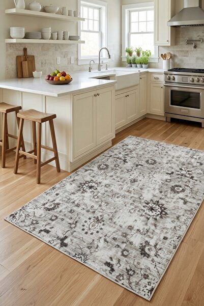 Raschel Carpet Premium Yıkanabilir Leke Tutmaz Modern Mutfak Halısı Antik Ser...