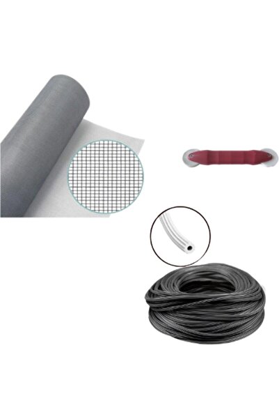 Netpen 3'lü Sineklik Seti 300X80 cm Tül, 15 Mt. Siyah Conta, Fitil Çekme Aparatı