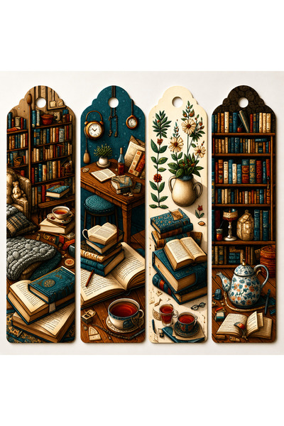 TRİMENT3D Between the Pages Stories Collection – Set of 4 Bookmarks