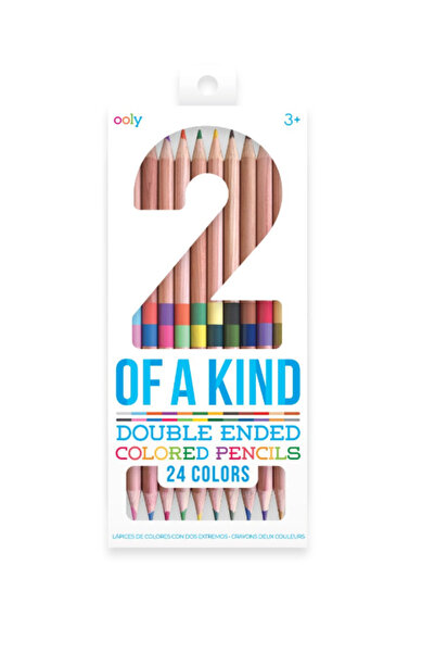 Ooly Double-ended colored pencils - 12 pencils, 24 colors