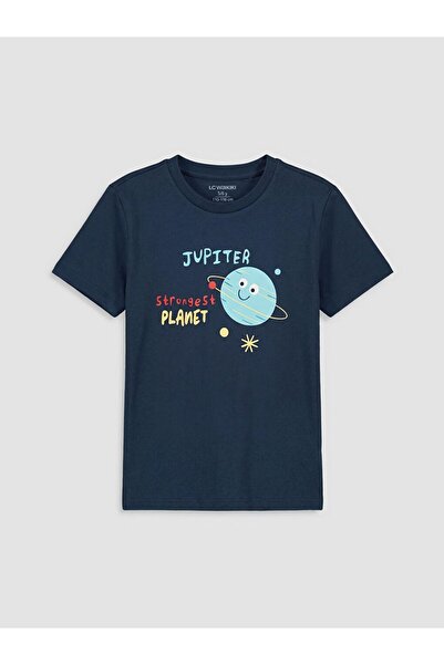 LC Waikiki Planet Printed Boys' T-Shirt