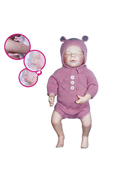 Vardem Kutulu 43 Cm Aksesuarlı Gerçekçi Bebek