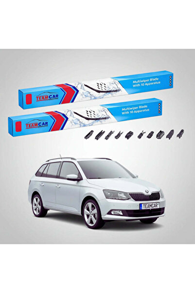 TEAMCAR Skoda Fabia III Combi NJ5 2014-2022 Wiper Blades | Front Flat Set – T...