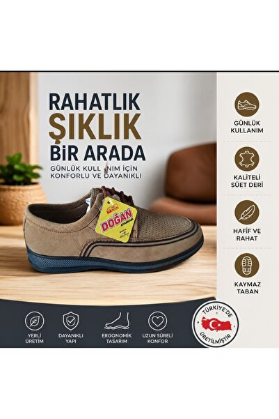 Doğan Παπούτσια Nubuck από γνήσιο δέρμα