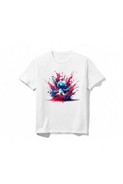 URBANTRENDSTORE Slatke boje, živopisni print, unisex majica za devojčice i de...