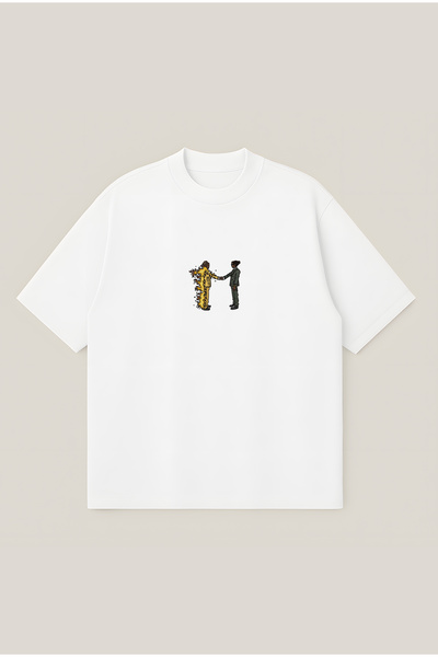 Moon Dancer Heroes & Villains Oversize Boxy Cut Unisex 100% Βαμβακερό Μπλουζά...