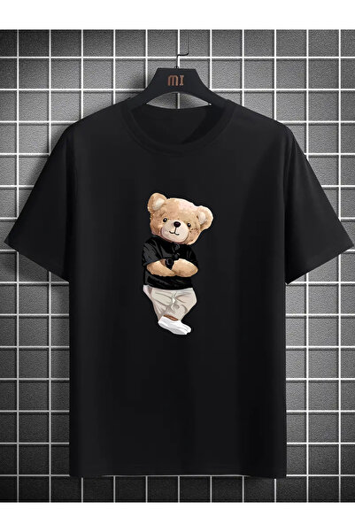 yiou trendy clothing تيشيرت رجالي أسود خفيف الوزن وذو تهوية جيدة