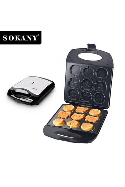 SOKANY جهاز صنع الوافل والبانكيك بتصميم كرتوني - SK-08005