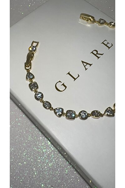 GLARE JEWELRY CO سوار من الفولاذ المقاوم للصدأ طراز بيزك موديل زيركون بتفاصيل...