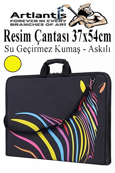 Artlantis Resim Çantası Desenli Kumaş 37x54 cm 1 Adet Teknik Resim Dosya Çant...