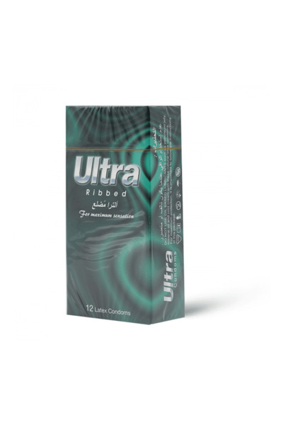 ULTRA واقي ذكري مضلع 12 حبه من الترا