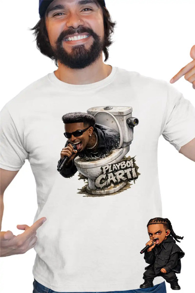 OEM Tricou Barbati Playboi Carti Skibidi Toilet