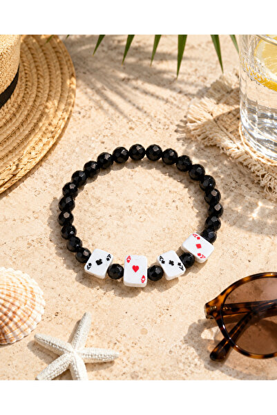 HALHALMILL Playing Card Design Elastic Bracelet