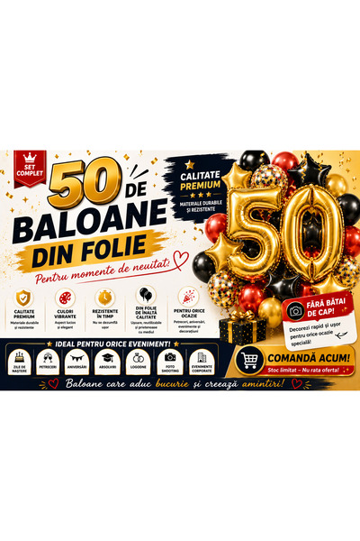 OEM SET OF 50 ROUND FOIL BALLOONS (RO-V02) (Allma-50XBALON)