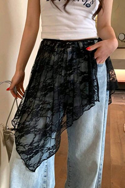 Yenicici Lace Pareo Skirt Tie-Up Skirt Leggings over Pants Beach Skirt