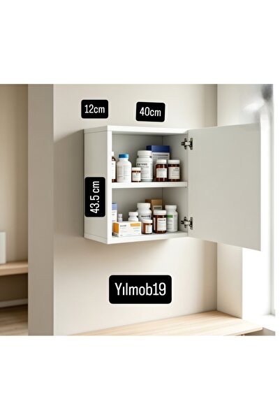 yılmob19 Ecza dolabı banyo dolabı 40*43.3-12