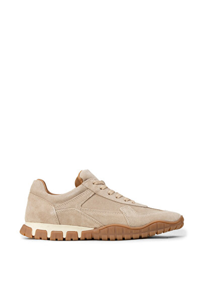 Deery Women's Genuine Suede Beige Sneakers Shoes
