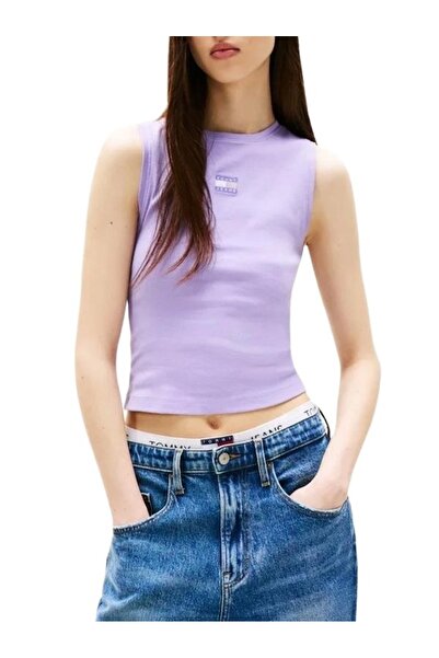 Tommy Hilfiger Γυναικείο Slim Tank Top Λιλά Tommy Jeans DW0DW20896-W0E