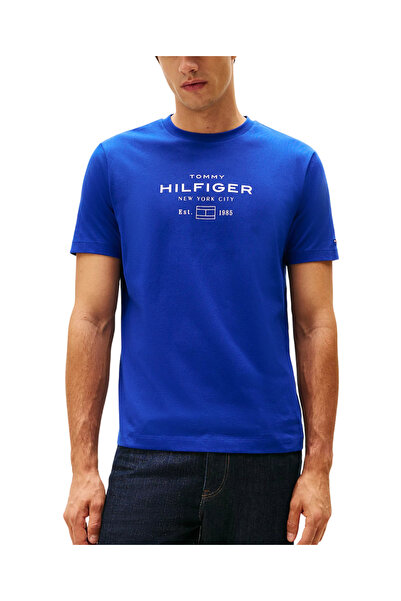 Tommy Hilfiger Ανδρικό T-shirt Μπλε MW0MW40002-D03