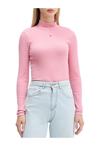 Tommy Hilfiger Γυναικεία Μπλούζα Ζιβάγκο Ροζ Tommy Jeans DW0DW19830-THC