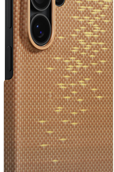 PITAKA Husă Edge Aramid cu MagSafe pentru Galaxy S26 Ultra - Auriu