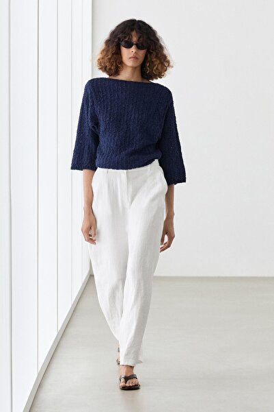 Massimo Dutti Tokalı dökümlü pantolon