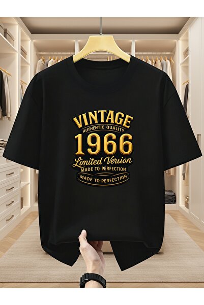 yiou trendy clothing تي شيرت رجالي بأكمام قصيرة وياقة دائرية من طراز 1966 Ret...