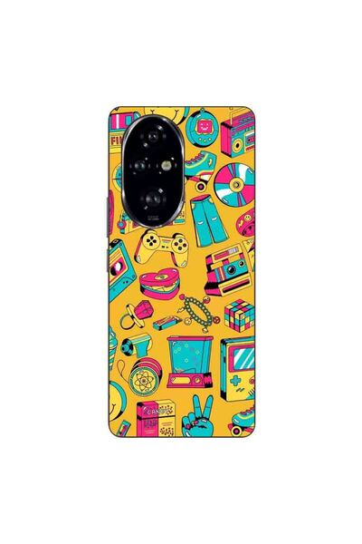 OEM Husa compatibila cu Honor 200 Pro Silicon Gel Tpu Model Pop Art Vintage