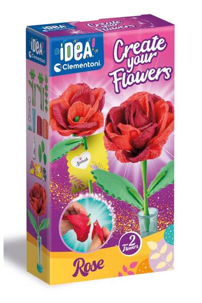 CLEMENTONI Set to create 2 flowers, Idea, Roses