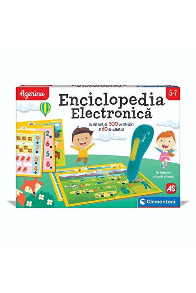 AS COMPANY Educational game, Agerino, Electronic encyclopedia with pen, 5-7 y...