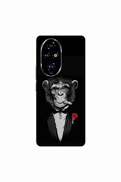 OEM Husa compatibila cu Honor 200 Pro Silicon Gel Tpu Model Cigar Monkey