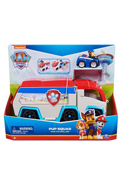 PAW PATROL Set camion si vehicul cu figurina Chase, Paw Patrol, Pup Squad