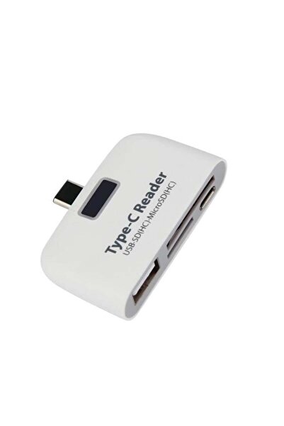 S-Line 4in1 Type-C to USB 2.0 / Sd / Microsd / Micro USB Multi Card Reader Ad...