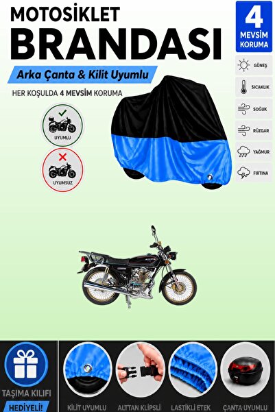 Cemku Double Black Top - Blue Bottom, Rear Bag Compatible Arora Ar 100-8 a Mo...