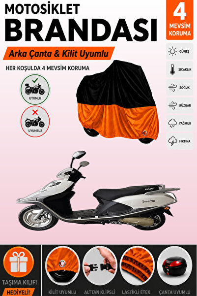 Cemku Double Black Top - Orange Bottom, Rear Bag Compatible Falcon Guppi 110 ...