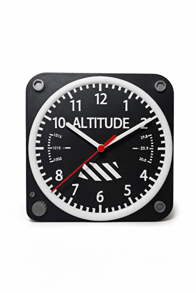 Gyro Havacılık Saatleri - Altimeter Clock Ev ve Ofis Özel Tasarım Sessiz Çalı...