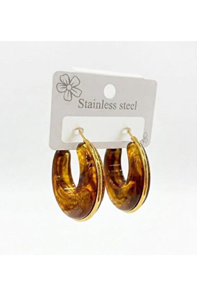 Mestore Golden Marble Vintage Earrings