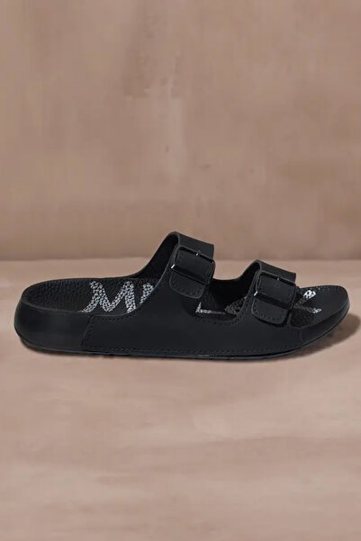 Melek Tuna Ayakkabı & Çanta Double Buckle Soft Sole Casual Slippers, Extra Co...