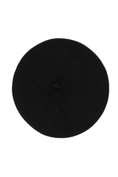 ButicCochet Women's beret, Buticcochet, one size, wool, sequined pattern, Bla...