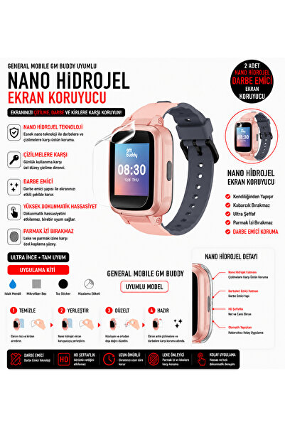 Astakos General Mobile Gm Buddy Compatible Nano Hydrogel Screen Protector Tra...