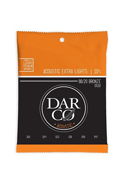 Generic Brand Strings D510 Darco Acoustic Guitar Set 80/20 Bronze Extra Light...
