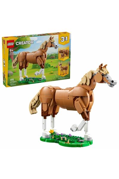 LEGO Creator 3-în-1 31166 Cal Maro Frumos – 685 piese (Vârsta 9+)