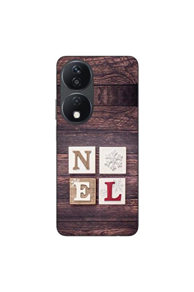 OEM Husa compatibila cu Honor X7b Silicon Gel Tpu Model Craciun Noel Wood