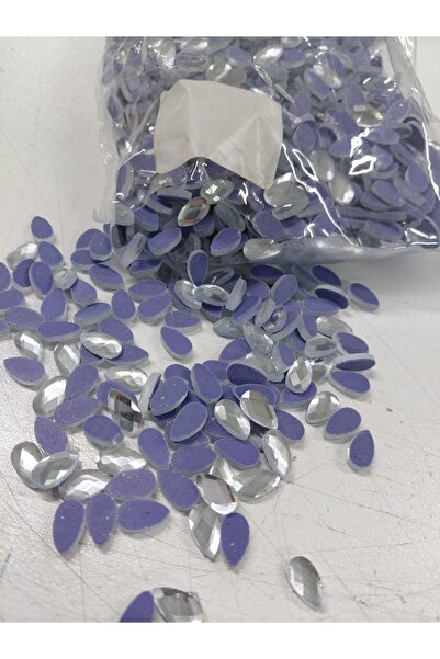Şafak dizayn Ütü ile yapışan 6x15 damla kristal taş